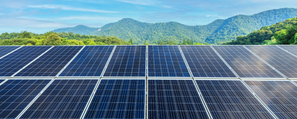 Solar Panels and Mountains